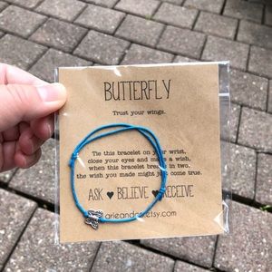 NWT butterfly wish bracelet